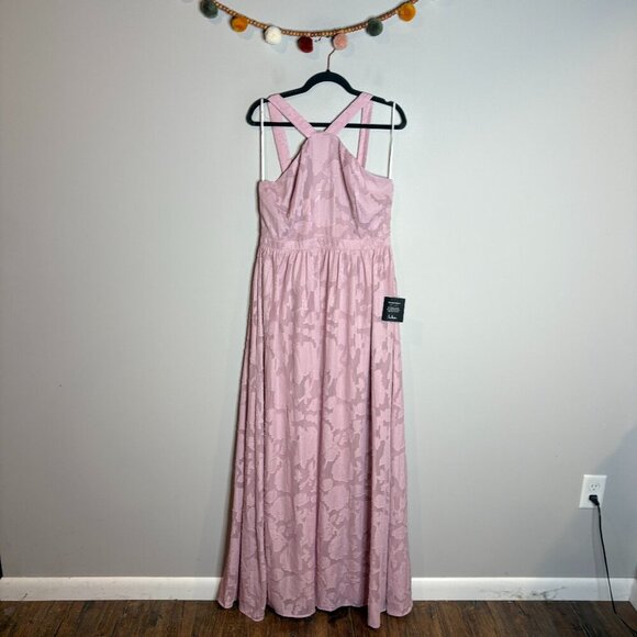 Lulu's Love and Beyond Mauve Pink Burnout Floral Maxi Dress - Picture 2 of 6